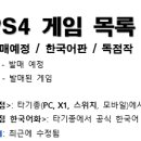 2019년 PS4 게임 목록 (발매예정 / 한국어판 / 독점작)(04월09일 기준) 이미지