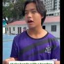 Sayfol students took part in a handshake challenge 이미지
