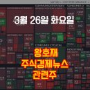 3월 26일 화요일 오늘의 주식경제뉴스 관련주식 및 종목은?
