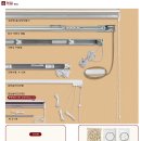 각종 커튼레일종류, 석고나사, 로만셰이드레일 이미지