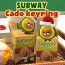 뽑기언니 | 키링 추천 한정판매 서브웨이 카도키링 랜덤뽑기 세트메뉴 구매후기 너무 귀여운 산타카도
