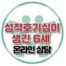 [온라인 상담: 성적 호기심이 생긴 6세] 성발달, 성태도, 행동, 아동상담, 청소년상담, 강남사회성센터, 한국아동청소년심리상담센터 이미지