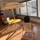 테라스에 찰떡[<b>모던</b>하우스 <b>스윗</b>레인보우 파라솔의자세트]