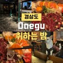 대구 동성로 술집 취하는 밤 애견동반 가능 연어육회 후기 단체모임장소추천