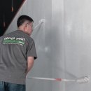 [마모리노 매트]부산 롯데백화점 시스템 옴므 벽체 시공