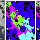 광석 현미경에서 광물의 분할 및 정량화를 위한 통계적 방법 이미지