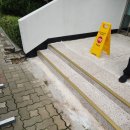 남지읍사무소 공용주차장 | 아파트 동 입구 파손된 도끼다시 계단 테라조 보수 작업 후기!!!