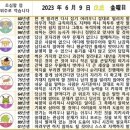 2023년 6월 9일 운세 및 세상 소식 이미지