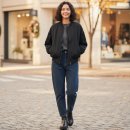 맵시 크리닝 | 간절기 점퍼 하나로 끝 셀렙샵 니트블럭 셔링 봄버점퍼 착용 후기