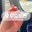 멍무드 | 중랑구 네일샵 무드체크네일 복숭아 핑크 원컬러 재방문 후기(나영실장님)