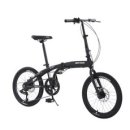 몬타그나 MFD07 경량 접이식 자전거 미니벨로 미니 바이크 폴딩 완전조립, 매트블랙, 100%완조립, 153cm 이미지