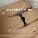 01-C | 판도라 미 블랙 차크라 하트반지 193088C01 내돈내산 후기 : 리투아니아 판도라