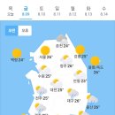 오늘의 날씨🌞☔️☃️, 2024년 8월 9일 금요일 이미지