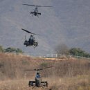 ‘AH-1S 코브라 헬기’ 위압적 저고도 비행 이미지