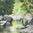 수채화 그리기 이미지