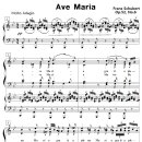 성가 - F. Schubert / Ave Maria 4부합창 악보 이미지