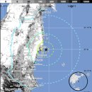 일본 후쿠시마 해안 리히터 규모 5.8 지진 두차례 발생모습 이미지