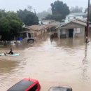 🇺🇸캘리포니아 홍수 500,000명 이상이 전력 공급을 중단. 로스앤젤레스, 인도네시아, 파키스탄 홍수 이미지