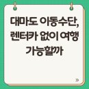 홍성군 특별교통수단 및 이동지원센터 | 대마도 이동수단, 렌터카 없이 여행 가능할까?