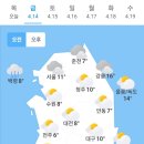 ＜오늘의 날씨 🌞☔️☃️＞ 2023년 4월 14일 금요일 이미지