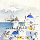 어반스케치 여행수채화 이미지