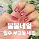 오늘해 네일 | 원주 무실동 네일 봄봄네일에서 겨울느낌 자석젤네일 해본 후기