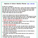 Neptune &amp; Saturn Weekly Planner (Date : 3/10~3/14) 이미지