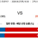 [프로토승부식101회차][⚾KBO] 08월27일 📈키움히어로즈 vs 🦁삼성라이온즈 이미지
