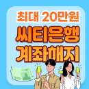 씨티은행 | 씨티은행 계좌해지하면 1만 원부터 최대 20만 원 지급, 지점 현황