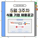 롯데쇼핑(주)e커머스사업본부 | [5월 3주] 채용소식(광동제약, 롯데e커머스, 씨제이푸드빌)