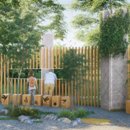 숲속 정원 이미지