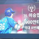 이승엽선수(승짱💙💙)2000안타!!! + 박한이선수 훈훈했던 박수! 이미지