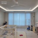 연제구-188 | 데코인홈 부산 연제 롯데캐슬데시앙 33평 B, 리모컨...열리는 전동 쉬폰 커튼 넘 좋네요~ (시공후기)