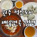 원주 혁신도시 냉면 :) 배울면옥 비빔냉면 &amp; 만두 후기