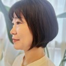 볼륨감 있는 중년 여성 짧은 보브컷 찰스리헤어테크 아산배방점 103. 백설 디자이너