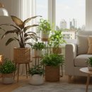 식물 인테리어 이미지