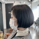 민정헤어샾 - 수영구 | 성신여대 미용실 듀벨헤어 민정디자이너 단발컷 받았어요!