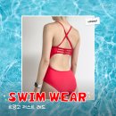 저스트디테일 | 르망고 수영복 저스트 레드 쨍한 레드 컬러가 매력적인 여자실내수영복 착용 후기