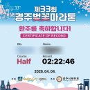 민트PC방 | 2026 경주벚꽃마라톤 하프 후기 : 경벚마 폭우 첨벙런 💦