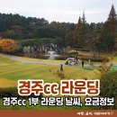 단지장골1 | 경주cc 1부 라운딩 후기 날씨, 요금 정보