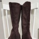 새상품/스웨이드 롱부츠 브라운 245 이미지