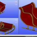 철판과 벤딩부재 샏성기능을 활용한 모델링 - 산타 썰매 ㅎㅎ 이미지