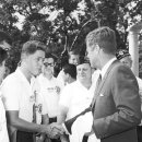 1963년 만났던 존.F 케네디와 빌 클린턴 이미지