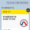 12/19(목) 한돈경락가 5,627원(▼130) 이미지