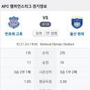 2024년 2월21일(수) ACL 챔피언스리그 16강2차전 울산HD VS 반포레고후 도쿄 국립 경기장 경기일정 이미지