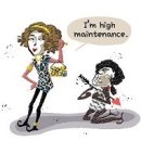 She's high maintenance. 이미지