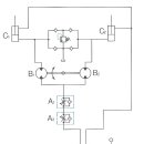 유압프레스기본회로 이미지