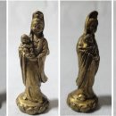 愛子母 地藏菩薩 (訶梨帝母, 鬼子母神) 倚像, 高 7.5cm, Brass 이미지