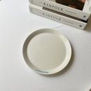 백색 도자기 크레아트 동현 싱글 7인치 접시 로고 인쇄 후기(라떼킹,시나본)