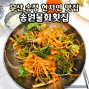 송원해장 | 부산 해운대 송정 현지인 맛집 송원물회횟집 물회 강추